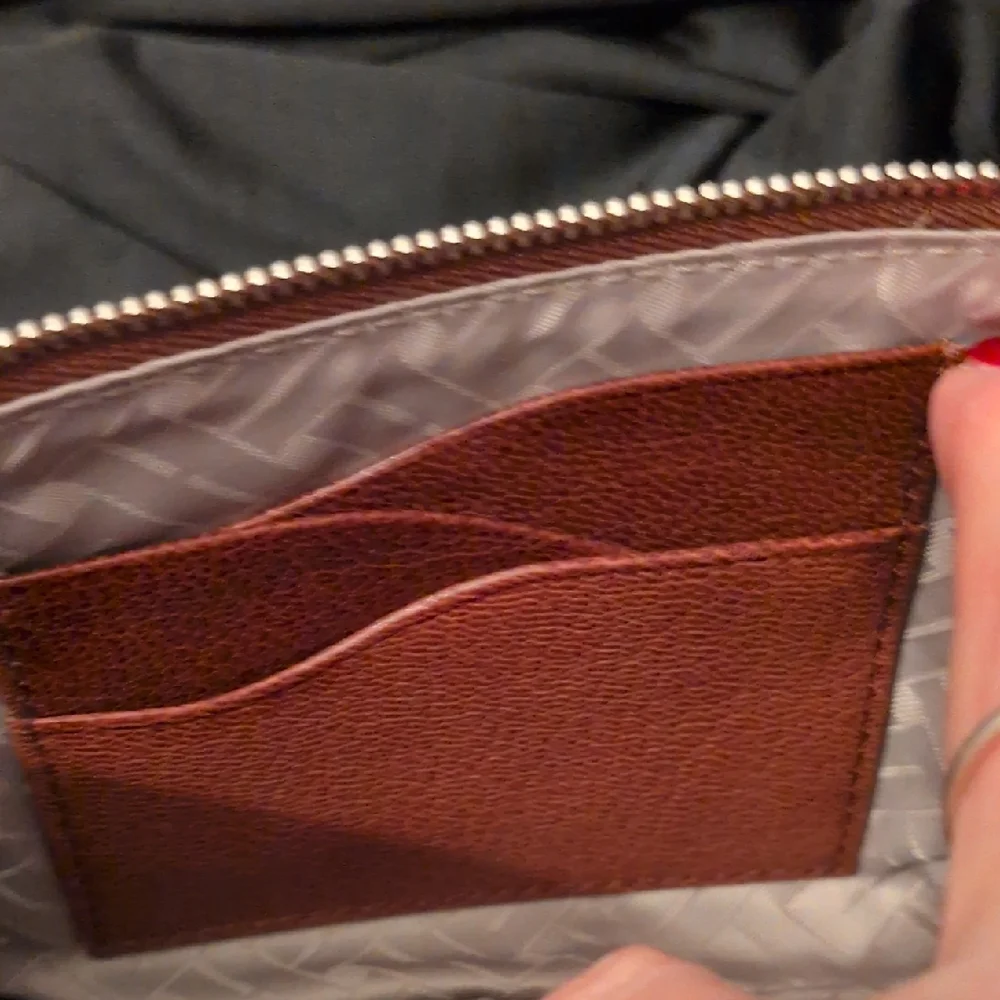 Vintage Cole Haan Brown Leather Wristlet Clutch